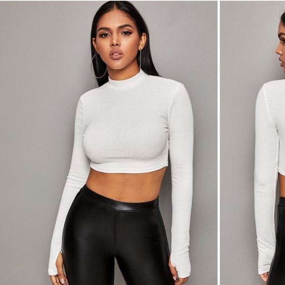 white turtleneck tight